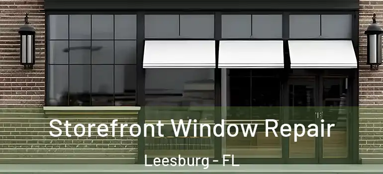 Storefront Window Repair Leesburg - FL