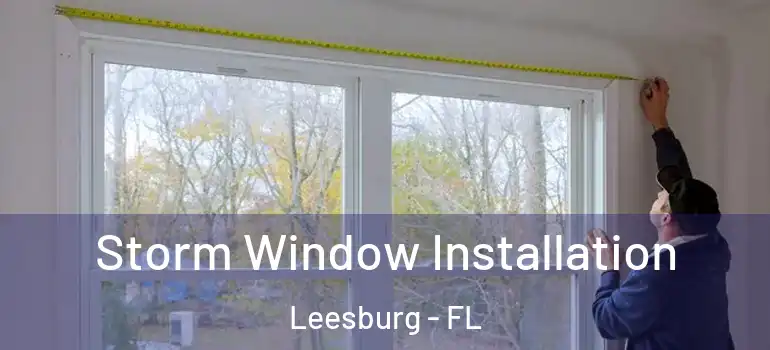 Storm Window Installation Leesburg - FL